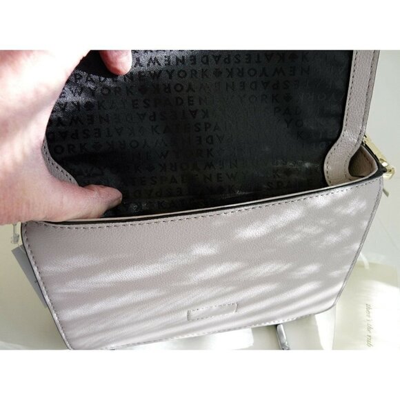 Kate Spade Carmel Crt Small Kaela Nouveaux/Black Leather & Suede Cross-body Bag - Picture 9 of 11